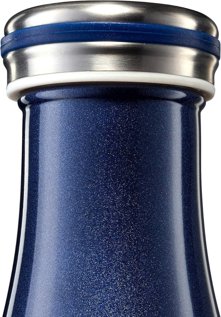 Lurch 240862 Isolierflasche/Thermoflasche für heisse und kalte Getränke aus doppelwandigem Edelstahl