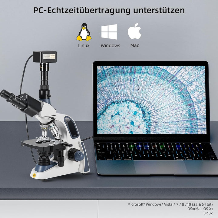 Swiftcam 10 Megapixel Kamera für Mikroskope, mit Reduzierobjektiv, Kalibrierungskit, Eyetube-Adapter