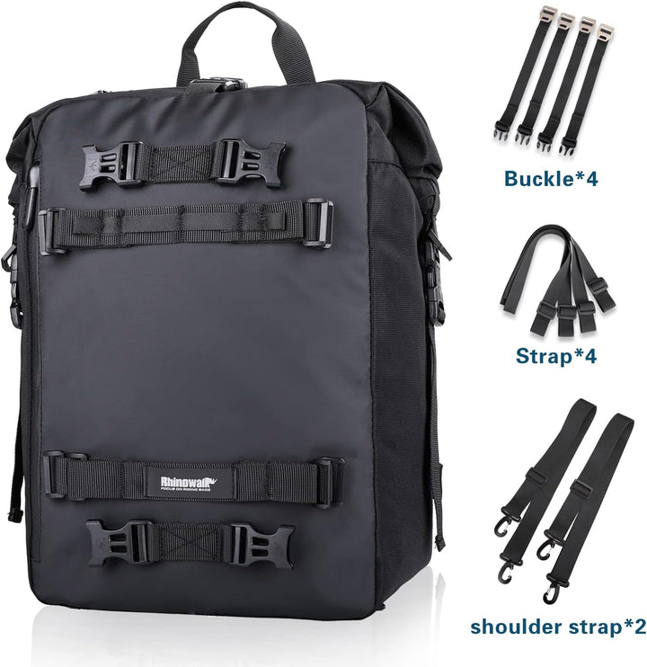 Rhinowalk Multifunktional Motorradtasche Motorradgepäck 10/20/30L Motorrad Pannier Satteltaschen Gep