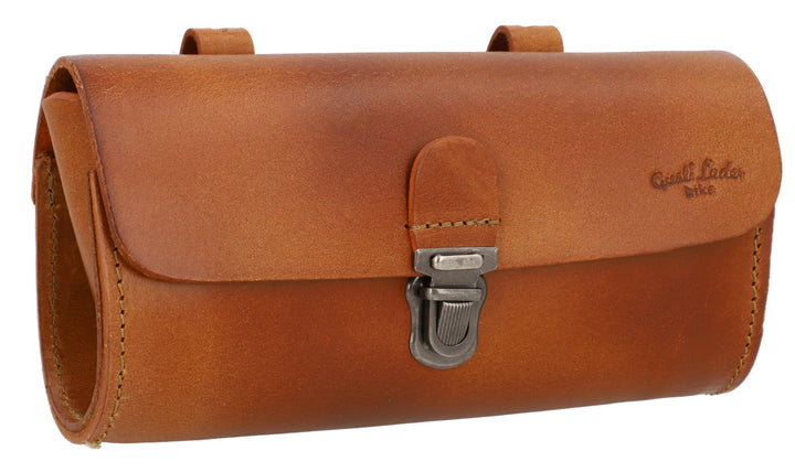 Gusti Leder - Marti Satteltasche Lenkertasche Fahrradtasche Ledertasche Vintage Braun Leder