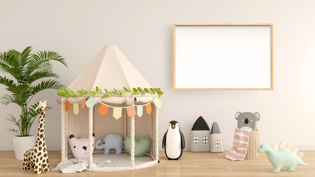 ALLboards Whiteboard mit Holzrahmen 80x50cm Magnettafel Weiss Magnetisch, Trocken Abwischbar 80x50cm