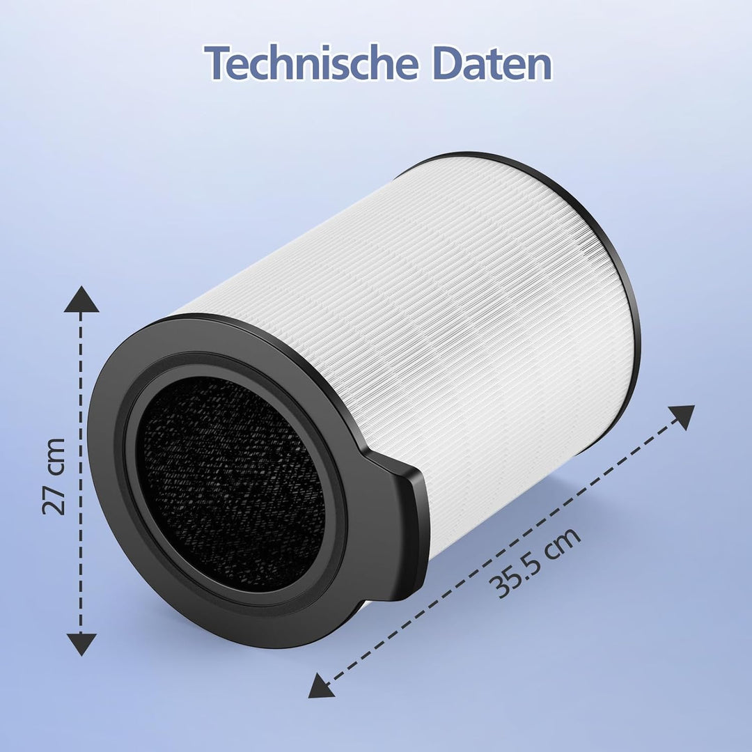1 Stück FY4440/30 Ersatzfilter kompatibel mit Philips 4000i(AC4236/10) Luftreiniger, 3-in-1 hocheffi
