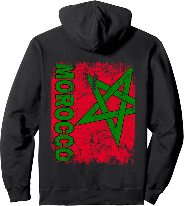 MAROKKO FLAGGE | Damen Herren Kinder | MAROKKO Pullover Hoodie