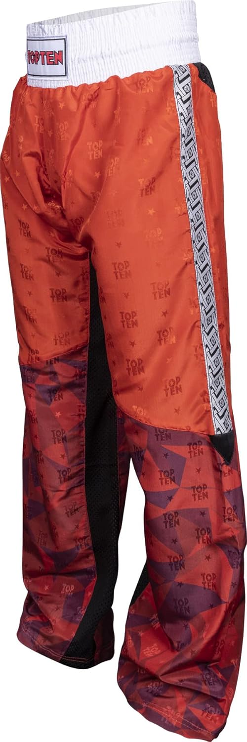 TOP TEN Kickboxhose „Prism“ Rot S, Rot S