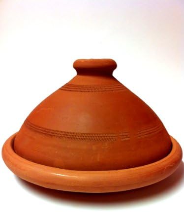 Marokkanische Tajine, Inklusive Tee | Tagine, unglasiert frei von Schadstoffe, original aus Marokko