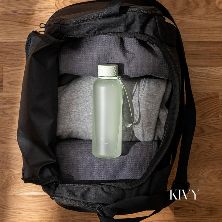 KIVY Trinkflasche 650ml [BPA FREI] Auslaufsicher &amp; Spülmaschinenfest - Wasserflasche für Kinder &amp; Er