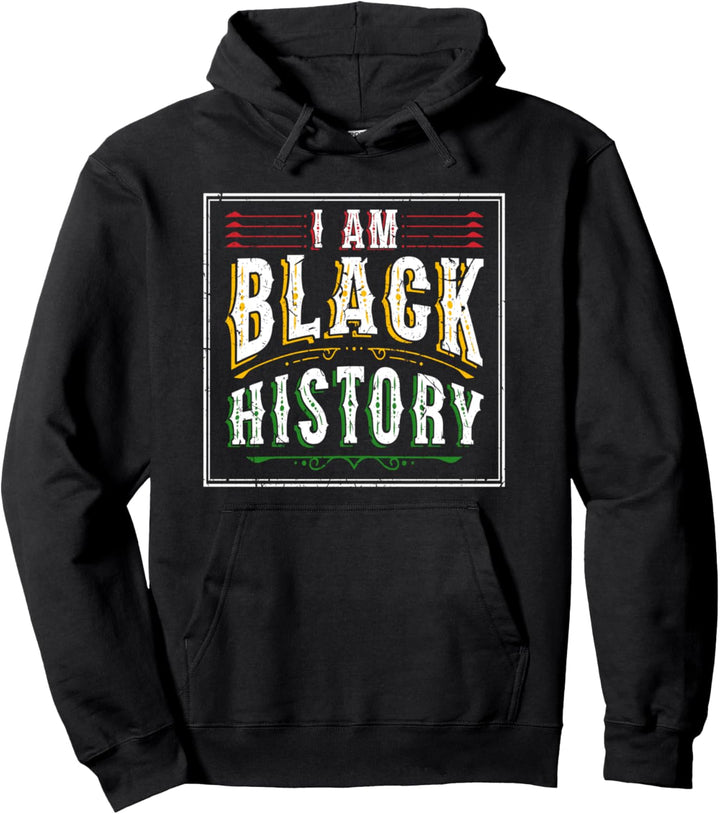 Ich bin schwarz Geschichtsmonat Februar Afro-Frisur Pullover Hoodie
