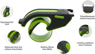 Paketbandabroller von Packrolle in Gelb | Innovativer Packbandabroller für schnelles und sicheres ei
