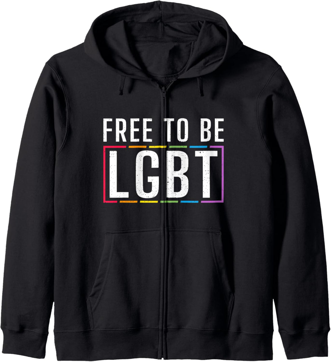 Frei, LGBT zu sein Bisexuell Lesben Gay Pride Kapuzenjacke