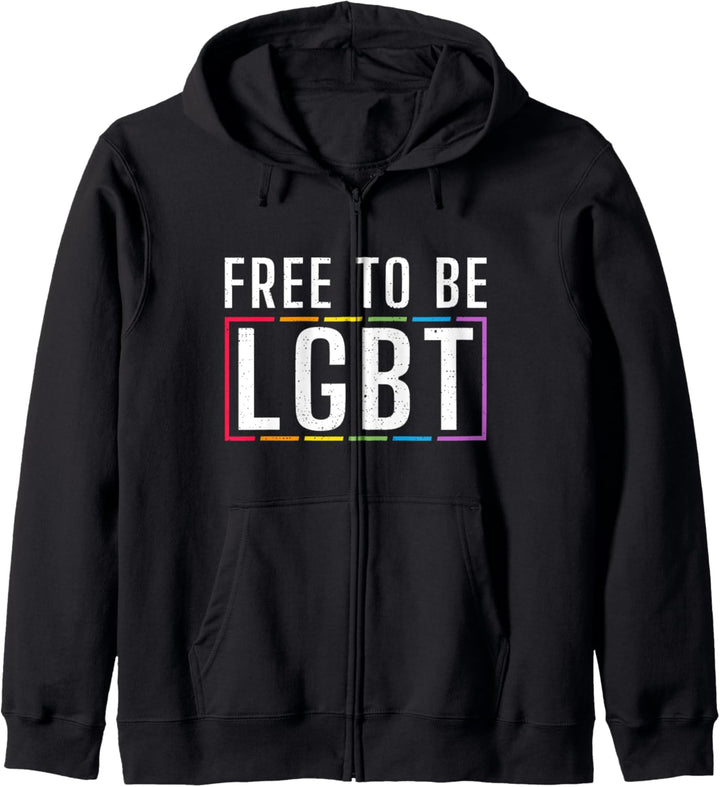 Frei, LGBT zu sein Bisexuell Lesben Gay Pride Kapuzenjacke