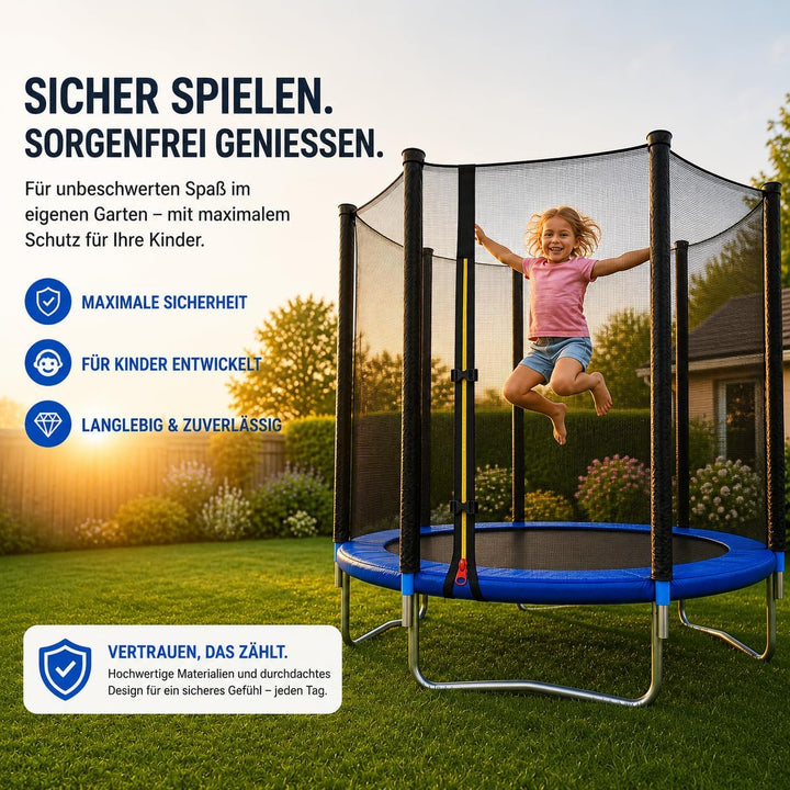 4myBaby Trampolin Ersatznetz Sicherheitsnetz Trampolinersatznetz Ø 244 305 366 cm 305 cm, 305 cm