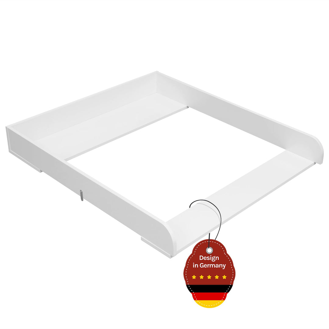 WOLTU Wickelaufsatz für Wickelkommode, Wickeltischaufsatz 70 x 10 x 80 cm, passend für Tiefe 47,5–50
