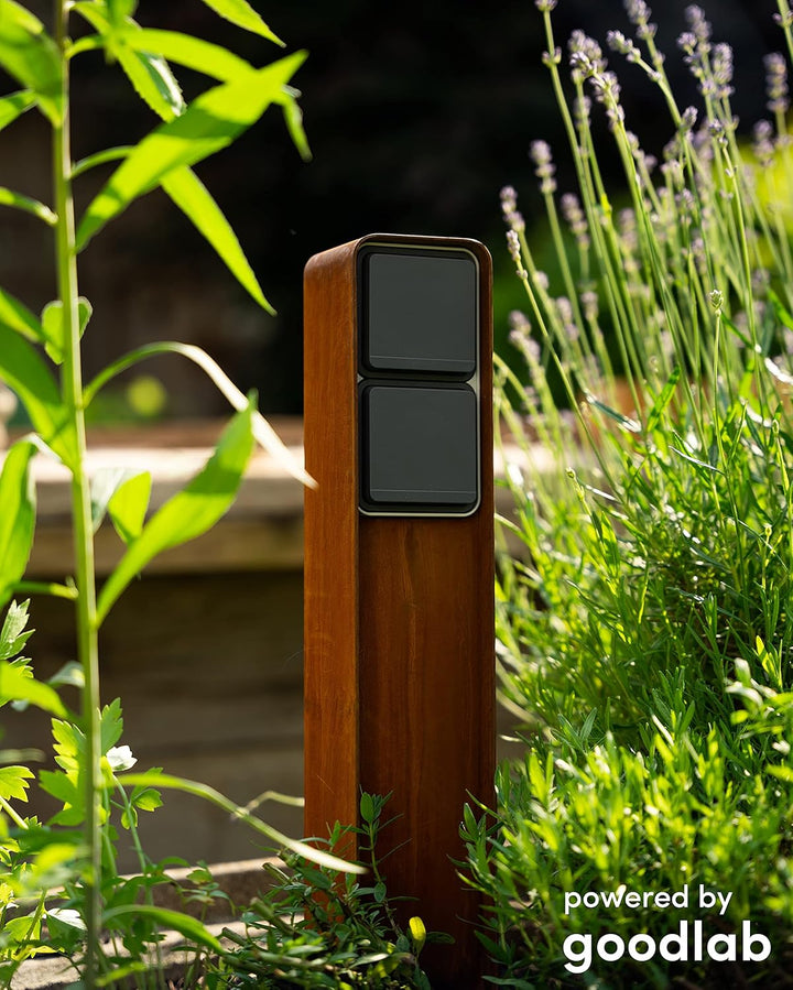 MG-Elektro Steckdosensäule (Corten) | Aussensteckdose wetterfest IP55, Rost, Modernes Design & Premi