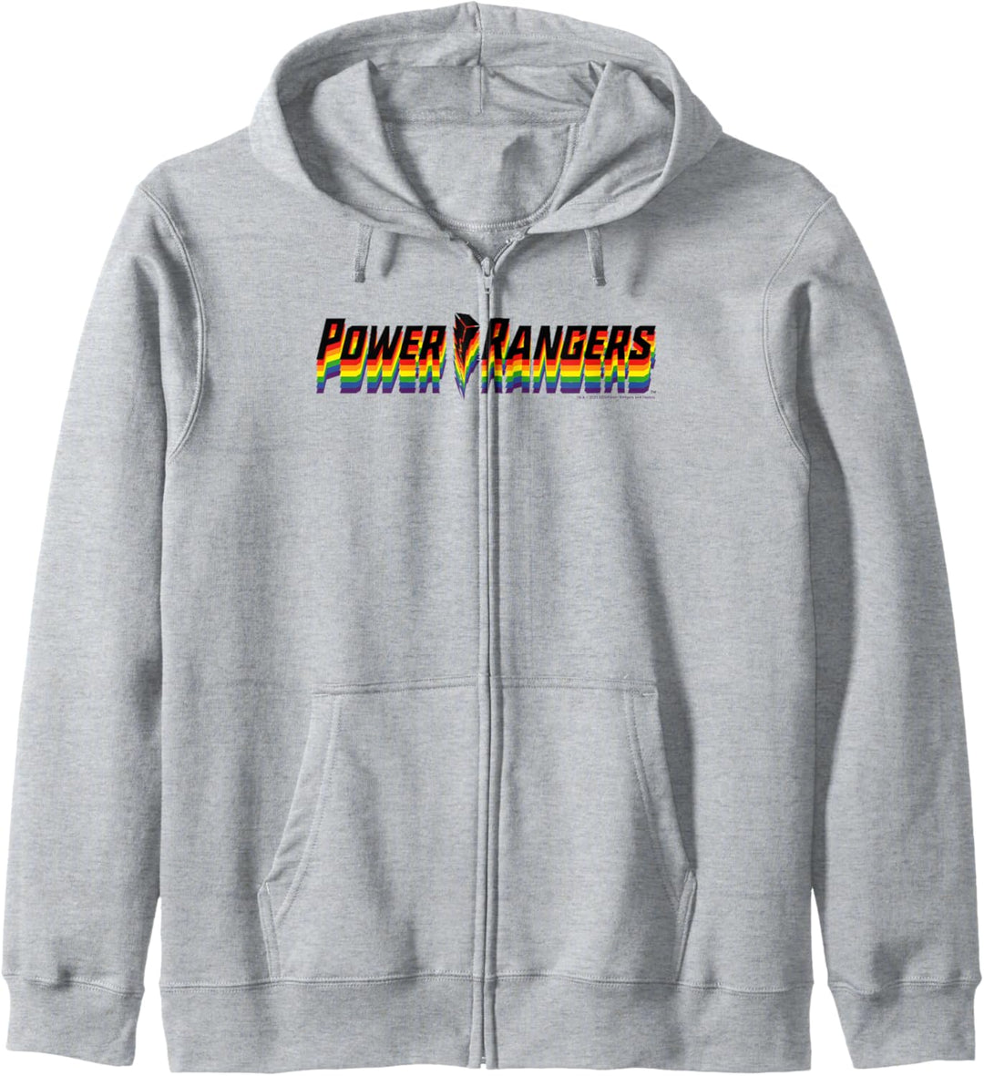 Power Rangers Rainbow 3D Outlined Logo Kapuzenjacke