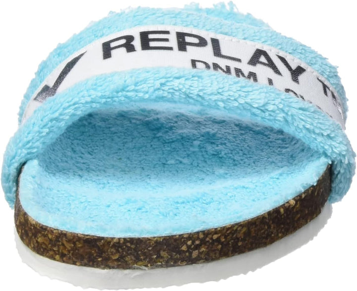Replay Mädchen Italy-Birky Mesh Hausschuh 34 EU 1448 Turquoise, 34 EU 1448 Turquoise