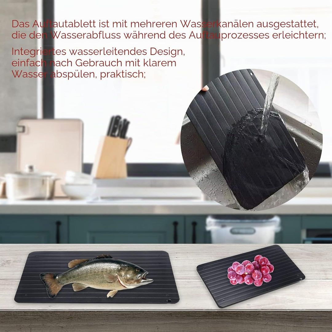 Auftauplatte – Käseplatte und Defrosting Plate, Schnelle Auftauen-Funktion für Fleisch, Steaks, Hühn