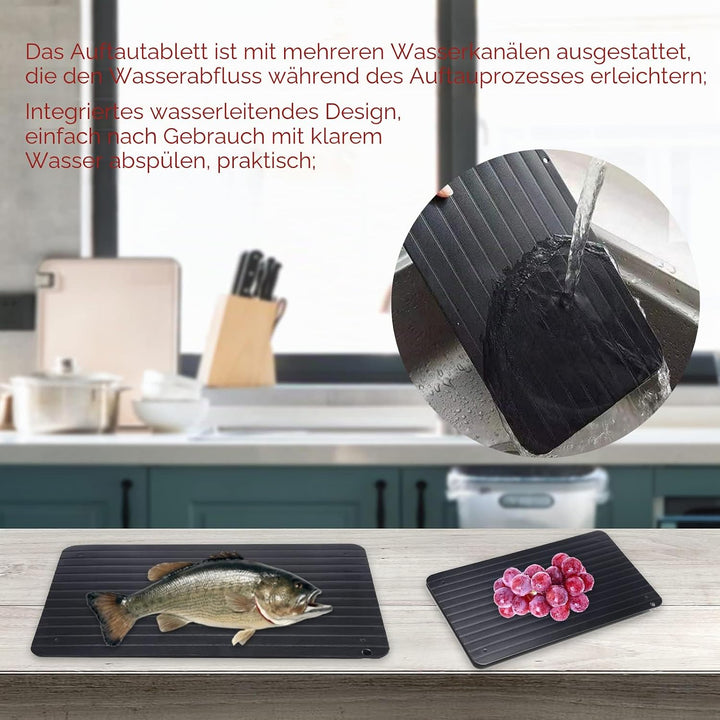 Auftauplatte – Käseplatte und Defrosting Plate, Schnelle Auftauen-Funktion für Fleisch, Steaks, Hühn