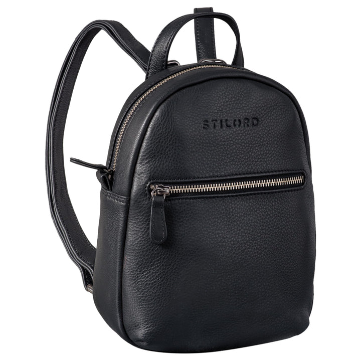 STILORD 'Lola' Mini Daypack Damen Lederrucksack Cityrucksack Kleiner Tagesrucksack Rucksack Tasche f