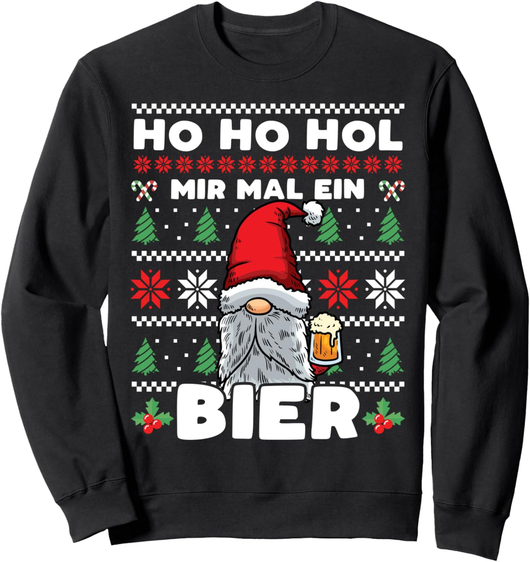 Weihnachten Bier Wichtel Weihnachten Zwerg Weihnachtswichtel Sweatshirt