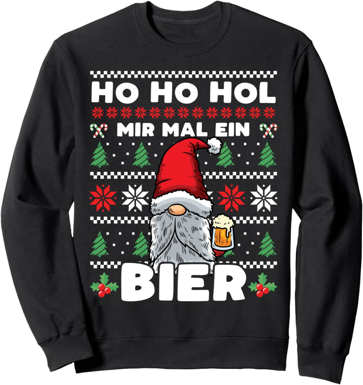Weihnachten Bier Wichtel Weihnachten Zwerg Weihnachtswichtel Sweatshirt