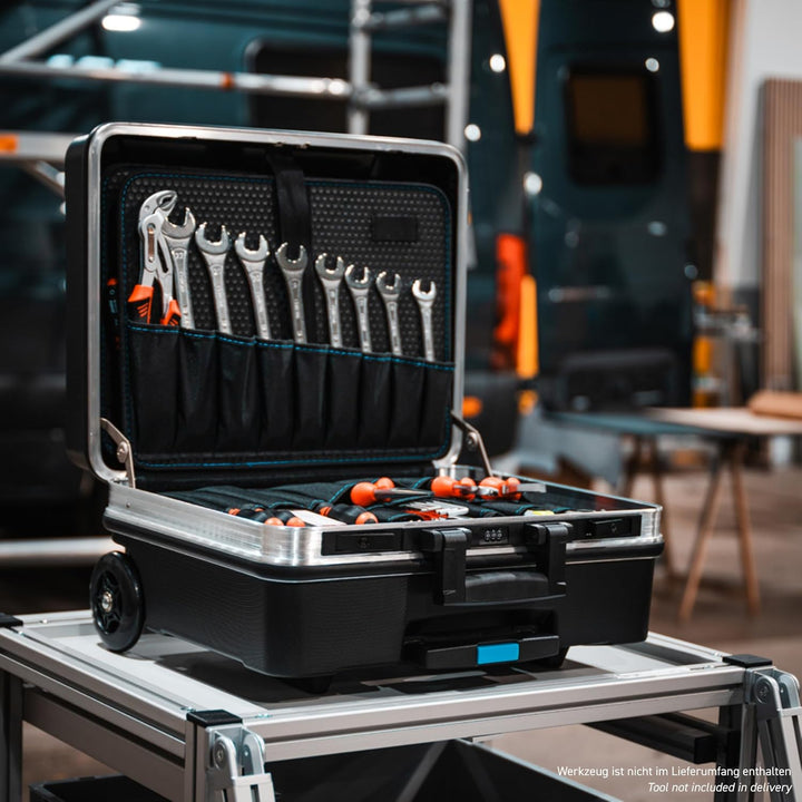 B&W Werkzeugkoffer go XL - tool.case ABS.360.PLT, Inhalt 36 Liter, mit Rollen, Innenmasse: 480 x 375