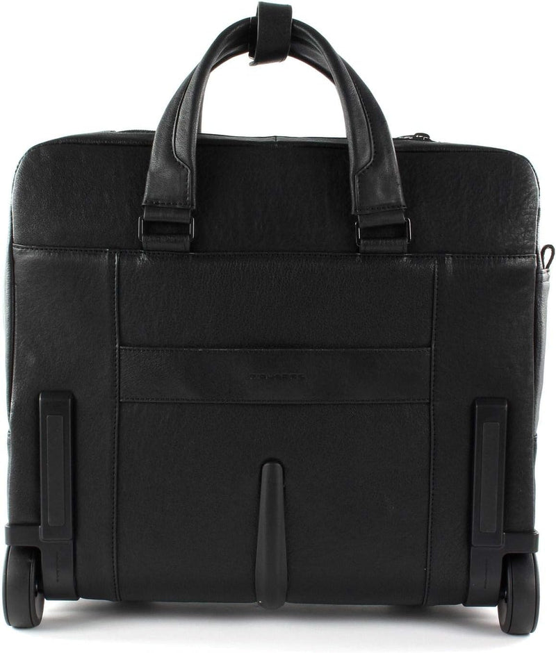 Piquadro Black Square 2-Rollen Businesstrolley 36 cm Laptopfach