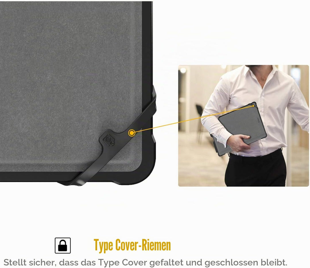 Fintie Hülle für Microsoft Surface Pro 7+ / 7/6 / 5 /Pro LTE, Stossfeste Robuste Hartschalen Schutzh