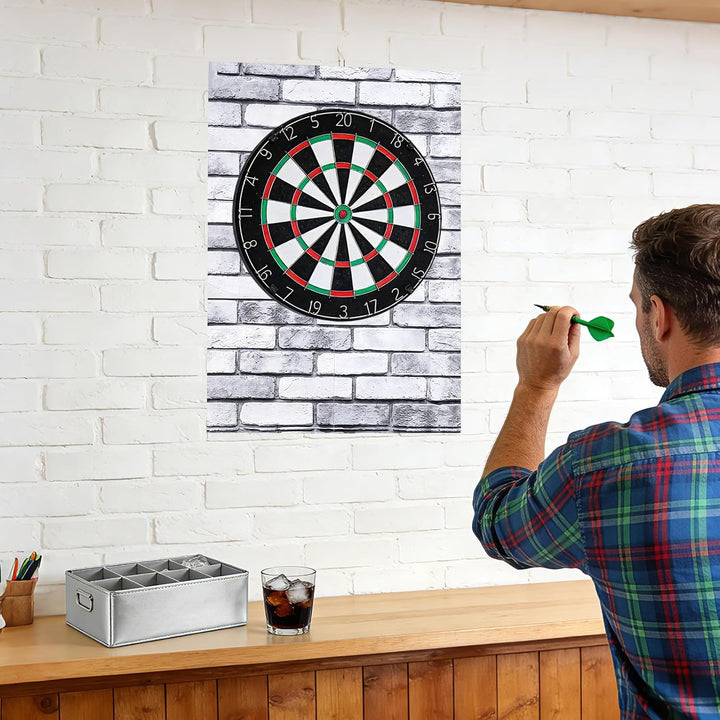 Holzmaserung Dartboard Wandschutz, Filz Dartscheibe Wandschutz Selbstklebend, Wandumrandung für Dart
