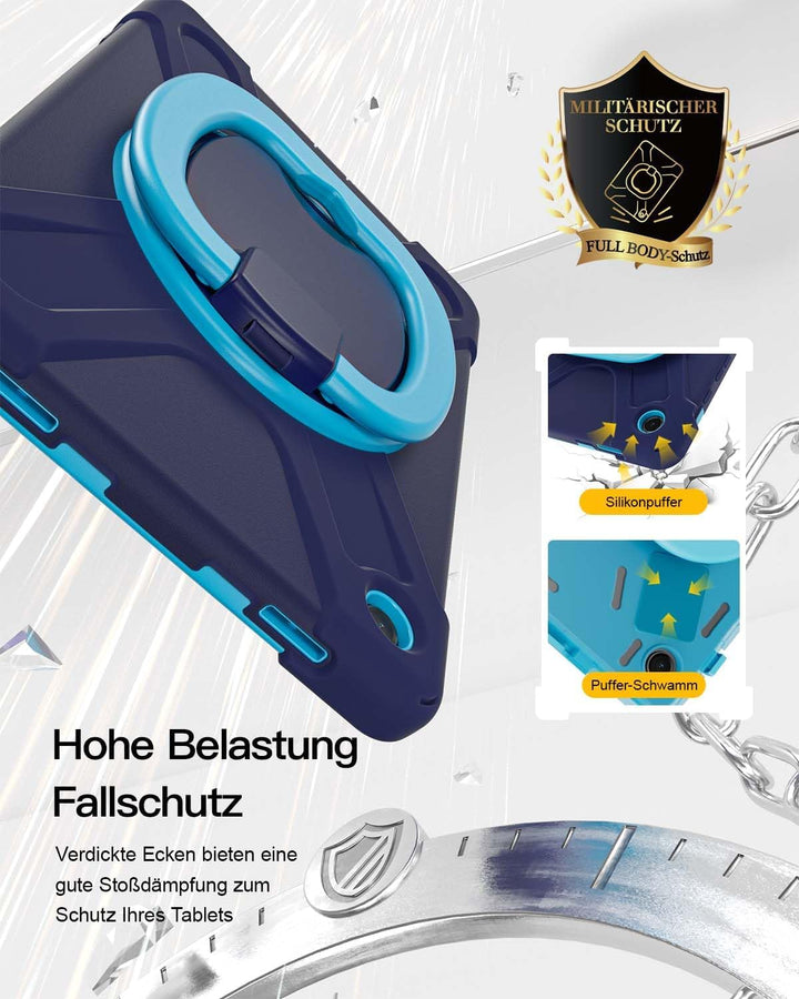 BRAECN für Galaxy Tab A9 Plus Hülle 11 Zoll 2023, Stossfeste für Samsung Tablet A9 Plus hülle mit Di