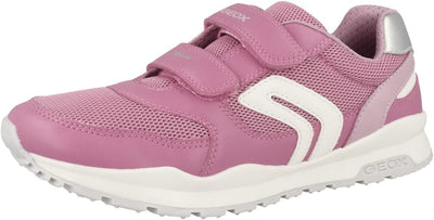 Geox Mädchen J Pavel Girl Sneaker, Dk Pink White