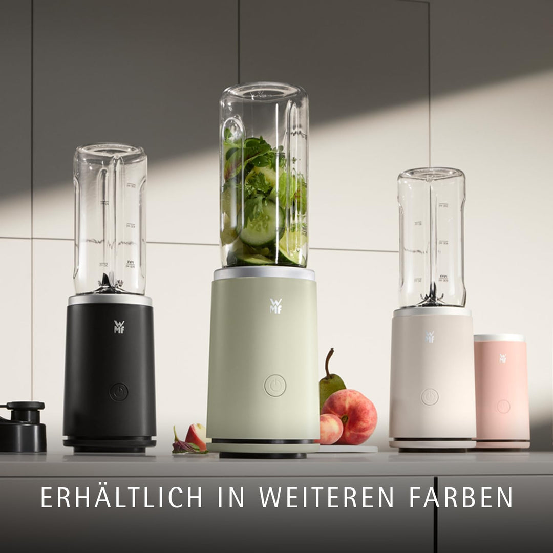 WMF Mix & Go Touch Smoothie Maker to go, tragbarer Mixer & kompakter Standmixer, 500 W Hochleistungs