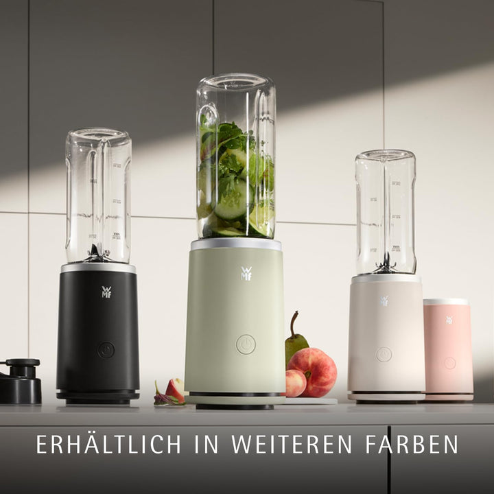 WMF Mix & Go Touch Smoothie Maker to go, tragbarer Mixer & kompakter Standmixer, 500 W Hochleistungs