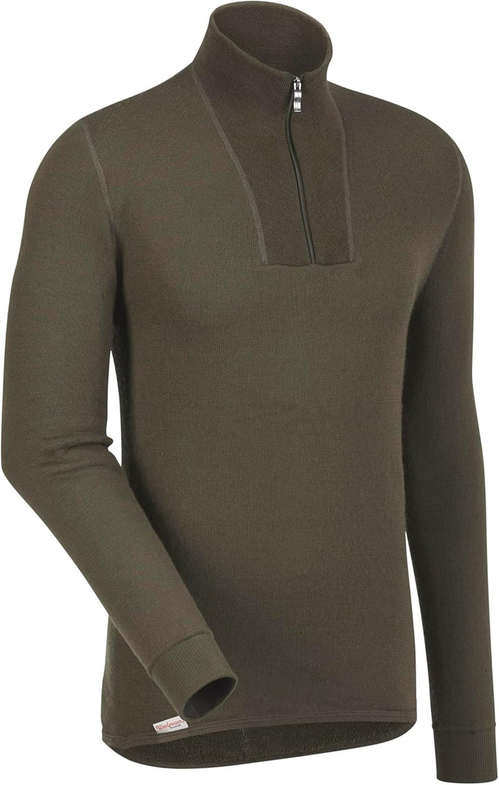 Woolpower Unisex Zip Turtleneck 200 Undershirt (1er Pack) XXS Grün, XXS Grün