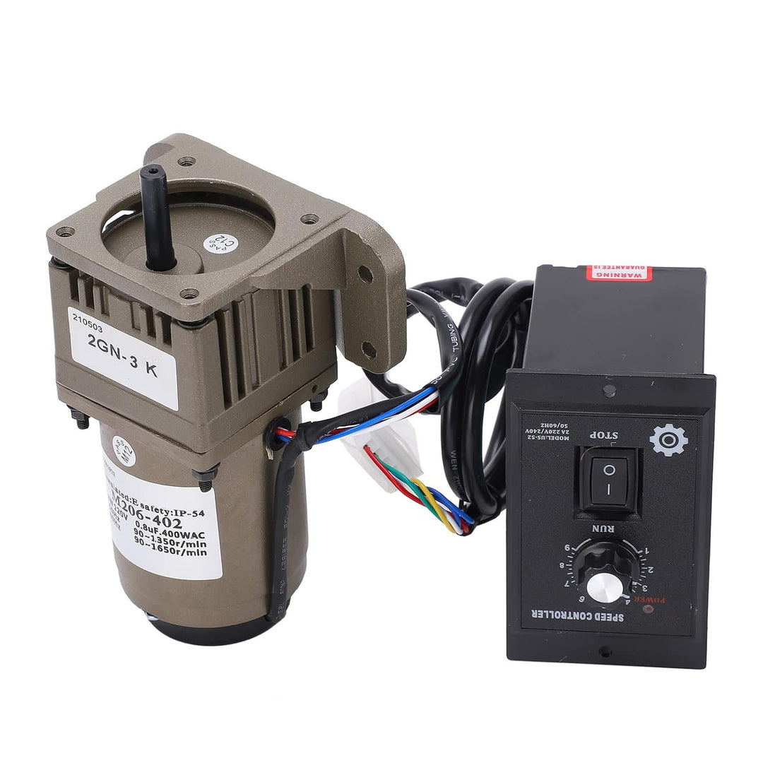 Elektrischer Getriebemotor, AC 220V 6W Einphasen-Asynchrongetriebemotor Verzögerung einstellbare Dre
