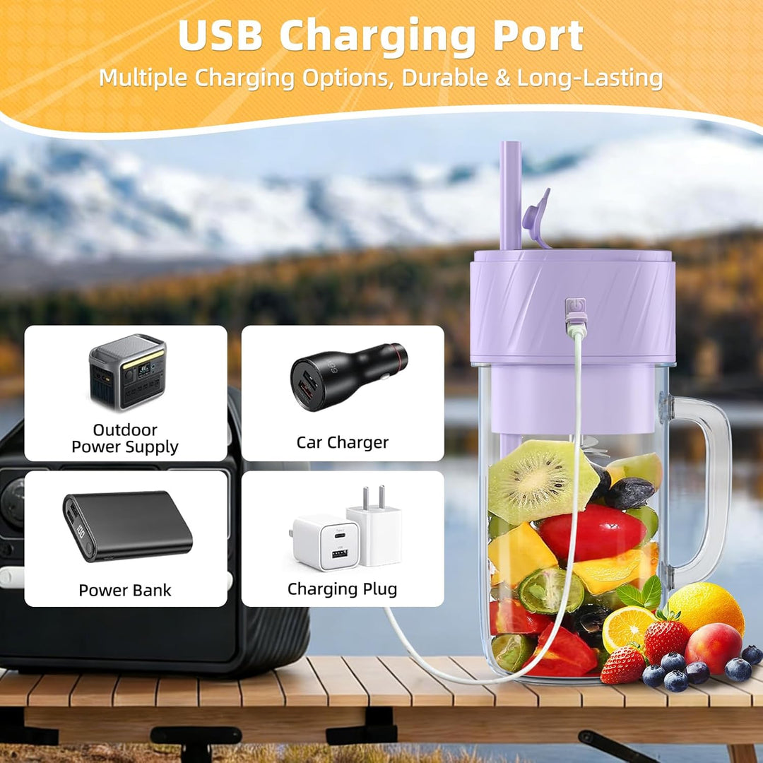 Mixer Smoothie Maker, Smoothie Mixer Klein, Mini Tragbarer Blender, Tragbarer Mixers USB, Smoothie-M