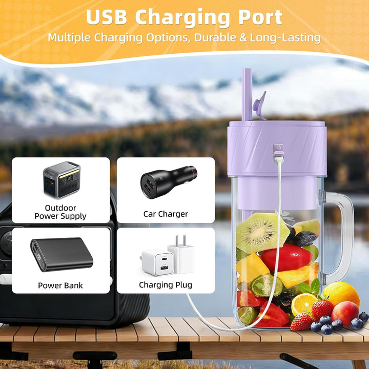 Mixer Smoothie Maker, Smoothie Mixer Klein, Mini Tragbarer Blender, Tragbarer Mixers USB, Smoothie-M