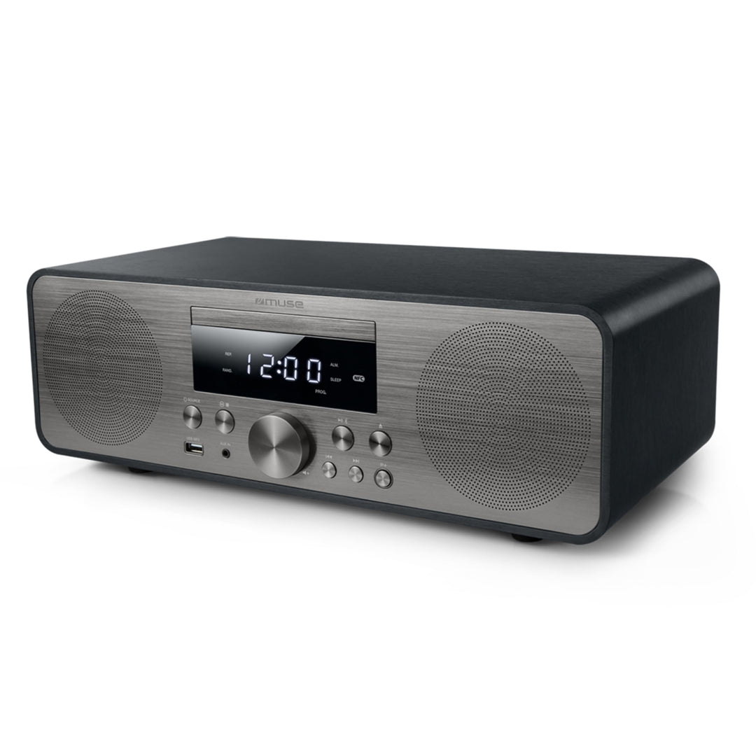 Muse M-880 BTC Design Bluetooth Stereoanlage mit CD-Player und USB (UKW, PLL, NFC, AUX), 80 Watt, sc