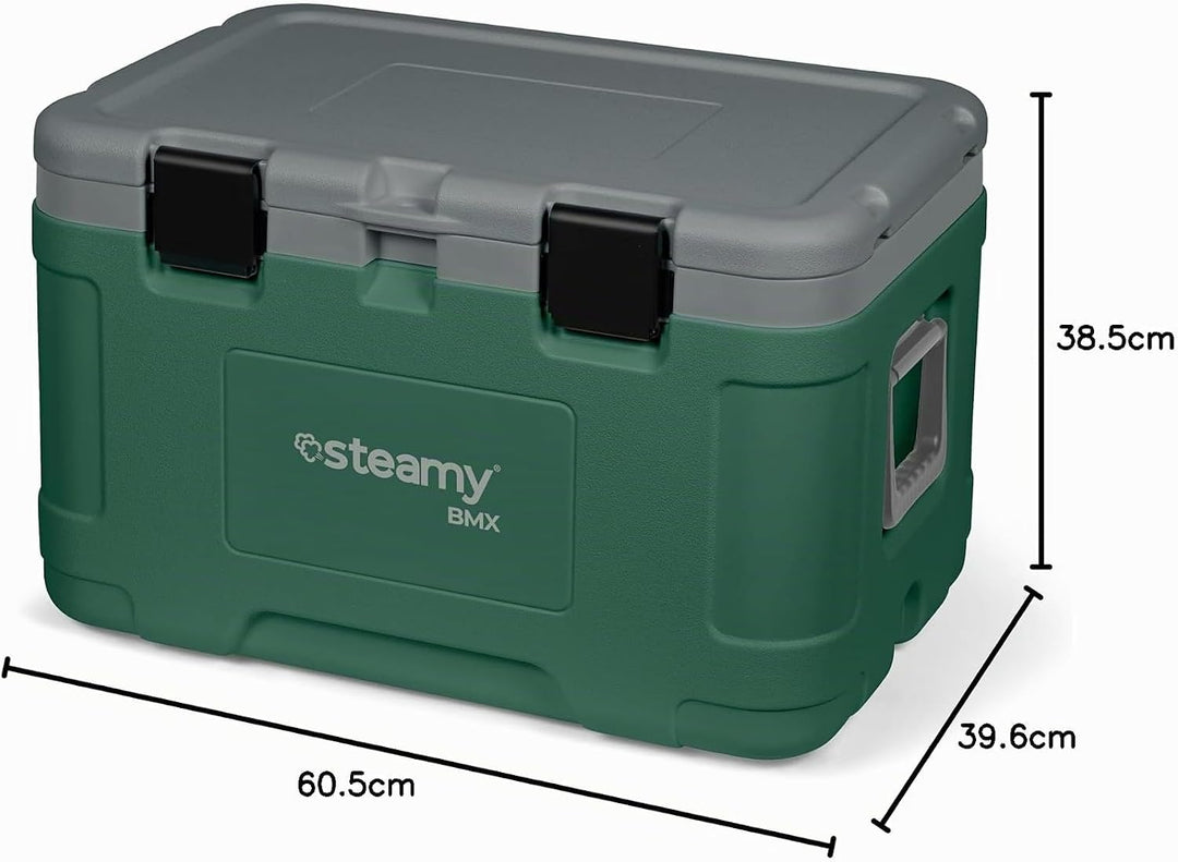 Steamy BMX 50, Kühlbox speziell für den BAU, 50 Liter, Grün