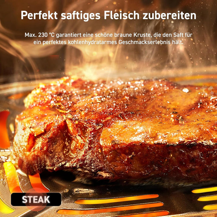 COSORI Airfryer, 7-in-1 Heissluftfritteuse 4,7 L, Max 230℃ & 55dB leise Heissluftfritteuse, 100+ Rez
