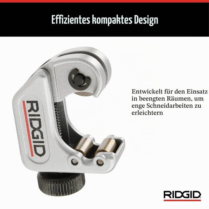 RIDGID 32985 Modell 104 Rohrabschneider für beengte Arbeitsbereiche, Rohrabschneider für Rohre mit e