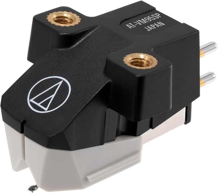 Audio Technica AT-VM95SP/H 78 U/min Headshell/Dual Moving Magnet Cartridate Combo Kit (schwarz/grau)