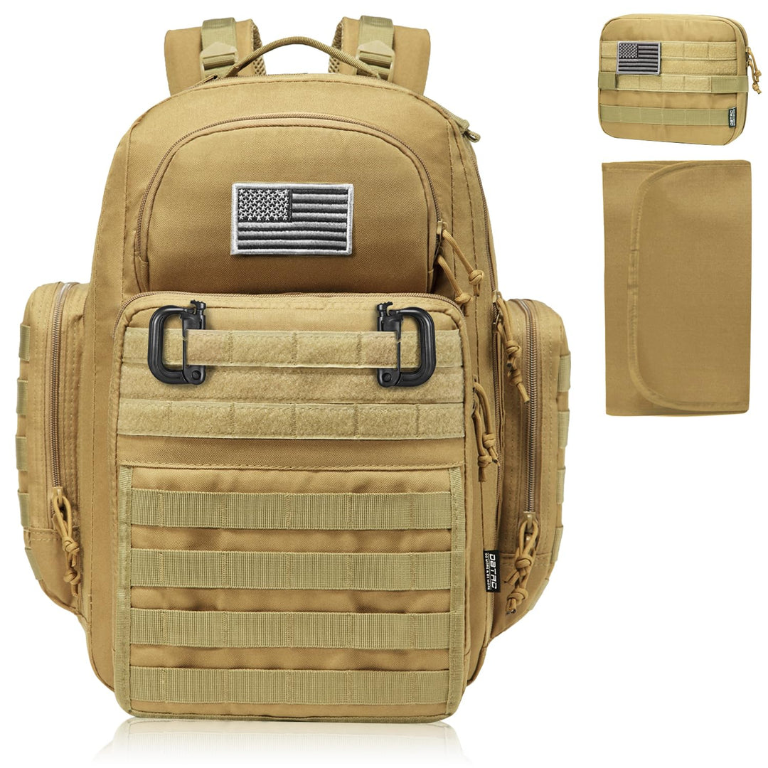 DBTAC Wickeltasche Rucksack für Papa, grosse Baby-Wickeltasche für Männer mit Wickelunterlage, isoli