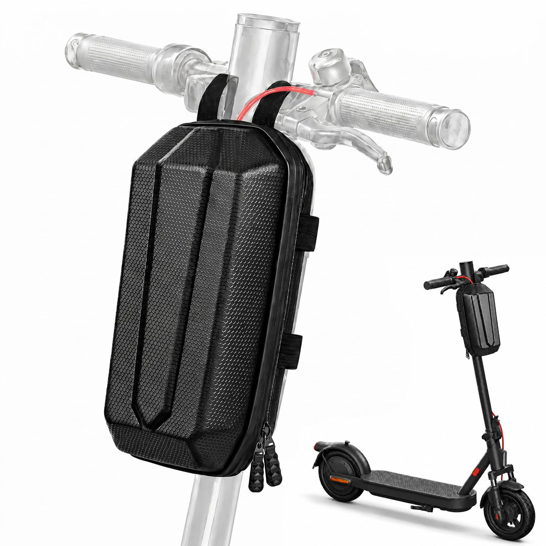 E Scooter Tasche mit Eva Hartschale, 3L Grosse Kapazität wasserdichte Lenkertasche, Tragbare Scooter