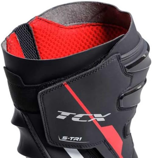 TCX Herren S-tr1Herren-Motorradstiefel, Sportlich und Zertifiziert, Motorradstiefel mit Mikrofaser-O