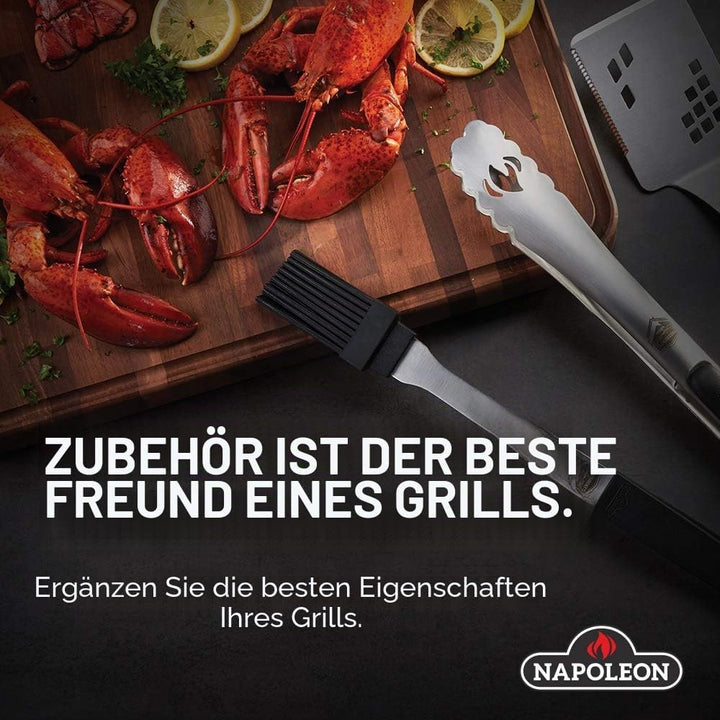 Napoleon 61426 Premium Grillabdeckung, Schwarz Grillabdeckung für Rogue 425 (Regale unten), Grillabd