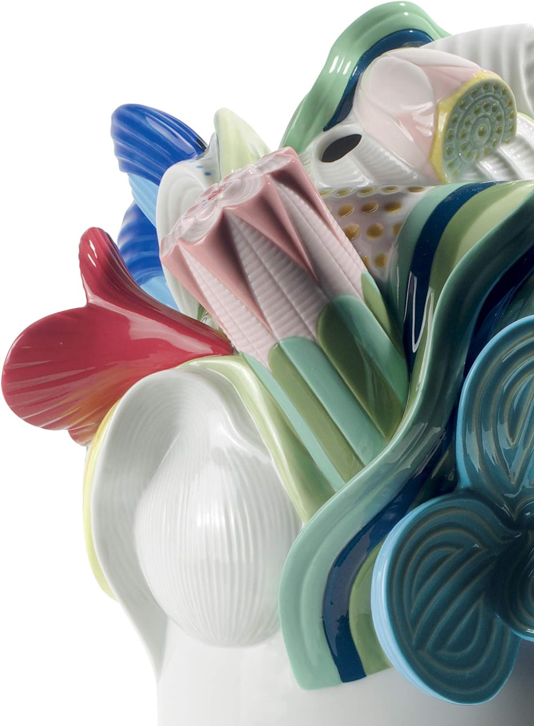 LLADRÓ Naturo. Grosse Vase. Mehrfarbig. Vase. Porzellan.