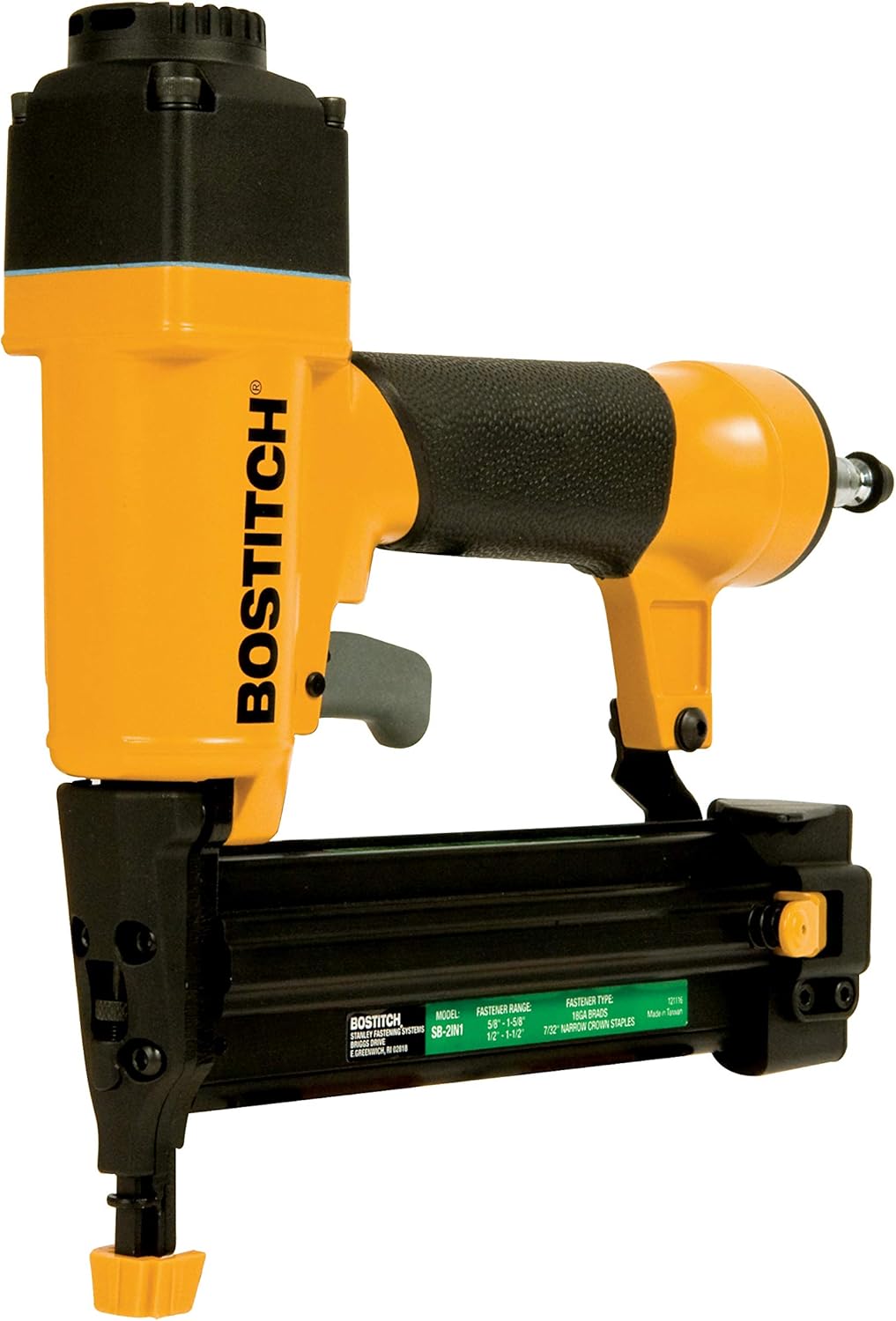 BOSTITCH Brad Nailer 18 Gauge/Narrow Crown Stapler, 2-in-1 (SB-2IN1)