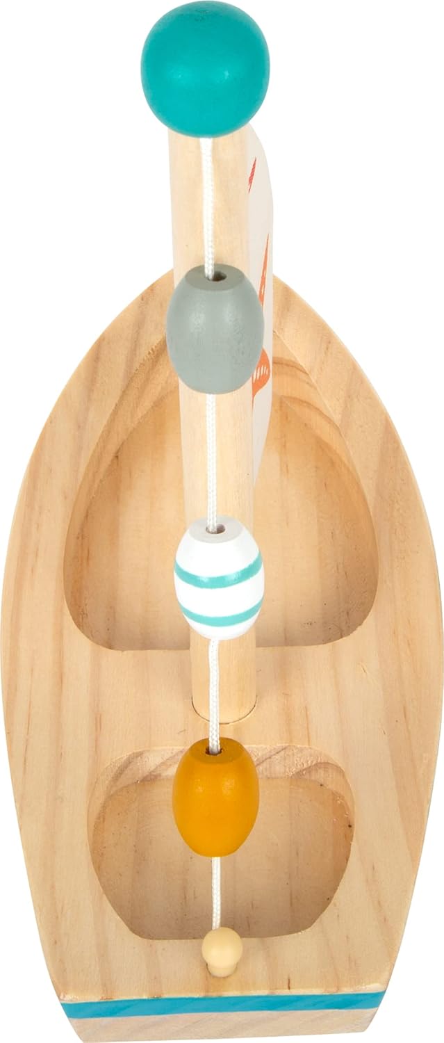 small foot Wasserspielzeug Segelboot "Seestern" aus Holz, Badespielzeug , für Kinder ab 24 Monaten,