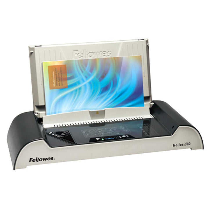 Fellowes 5641001 Büro Thermobindegerät Helios 30 platin/schwarz Kapazität: 300 Blatt, Kapazität: 300