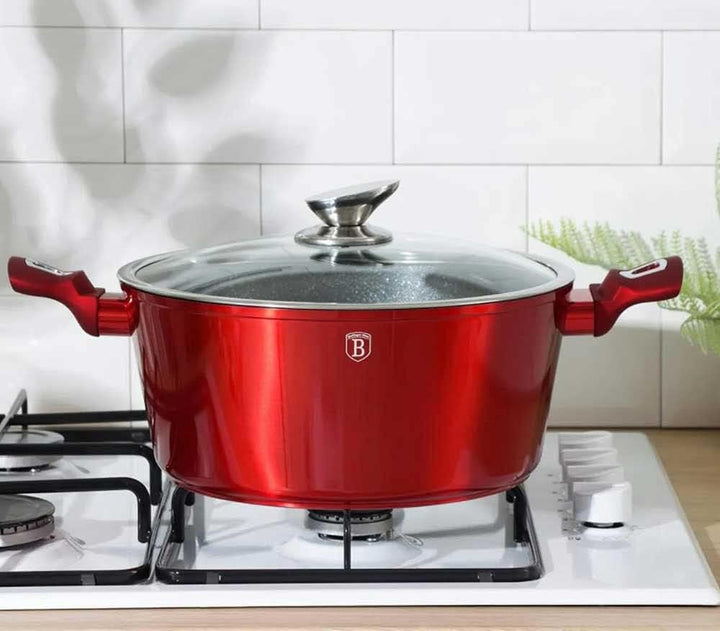 Berlinger Haus - BH/7035 - Küche von 18 PCs, Ausgabe der Burgundy Metallic Line Variety Pack Metalli